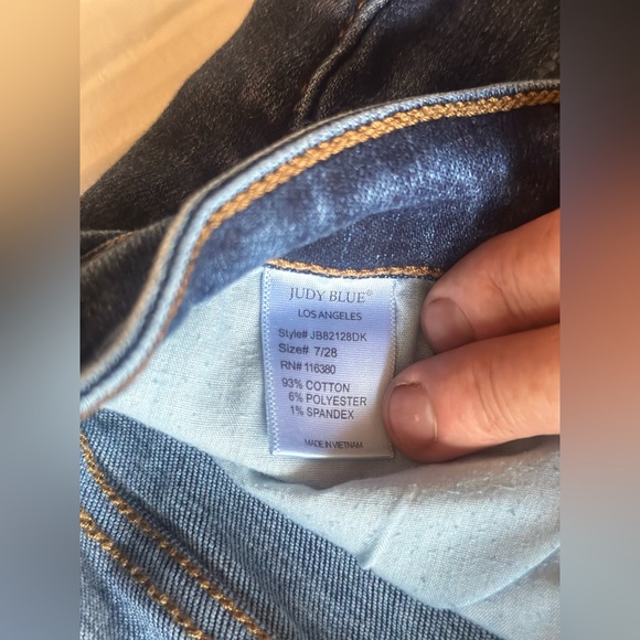 Judy Blue Womens Relaxed Straight Fit High Rise BlueJeans Size 9/29 JB82565DK - Picture 3 of 8